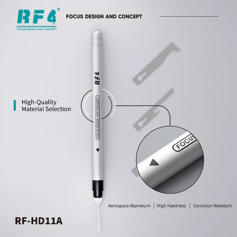 RF4 HD11A/HD12B Knife Professional Mobile Phone Maintenance Tool Knife Chip IC Glue Removal Scraper Sheath for IPhone CPU Nand