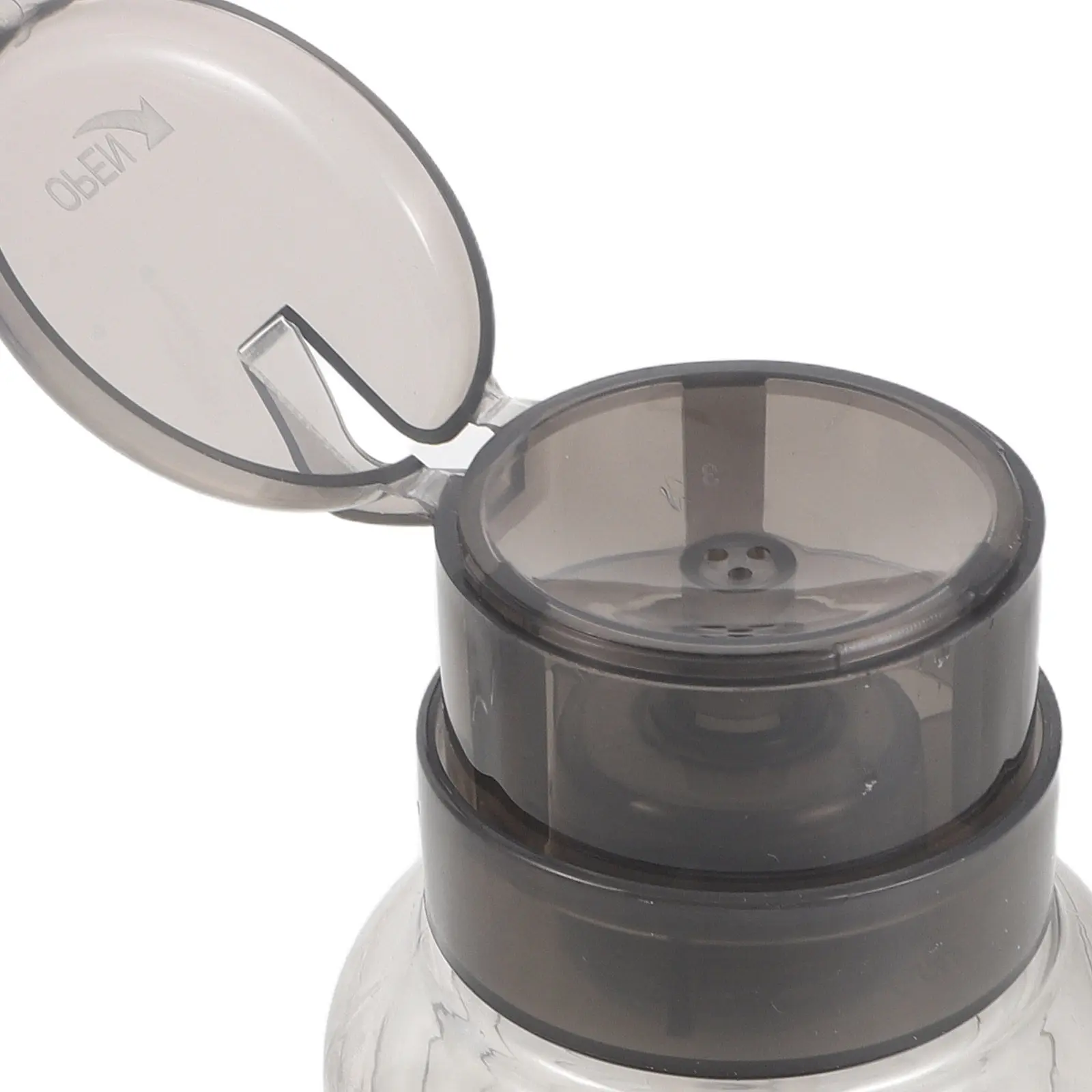6Pcs Nail Remover Pump Bottles Leakproof Clear Black Press Dispenser Refillable Nail Liquid Holder Container Portable Manicure view 2