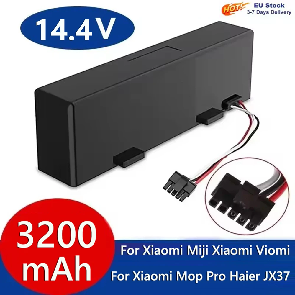 Image of Original STYTJ02YM Wiederaufladbarer Akku 14,4V für Xiaomi Viomi V2 Pro V3 SE Xiaomi Mijia Wischroboter Staubsauger Akku 3200mAh