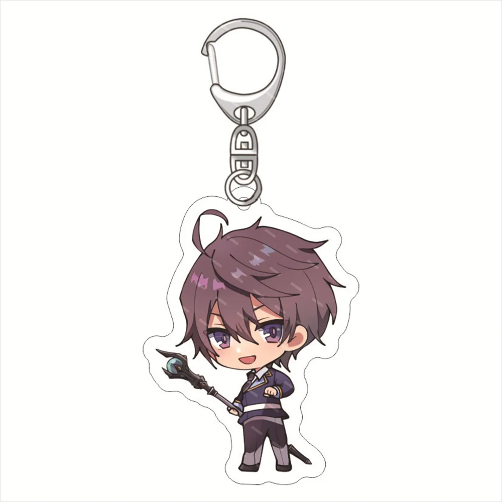 New Anime The Demon Sword Master of Excalibur Academy Acrylic Car key Chain Ring Keyring friend for Gift Toy