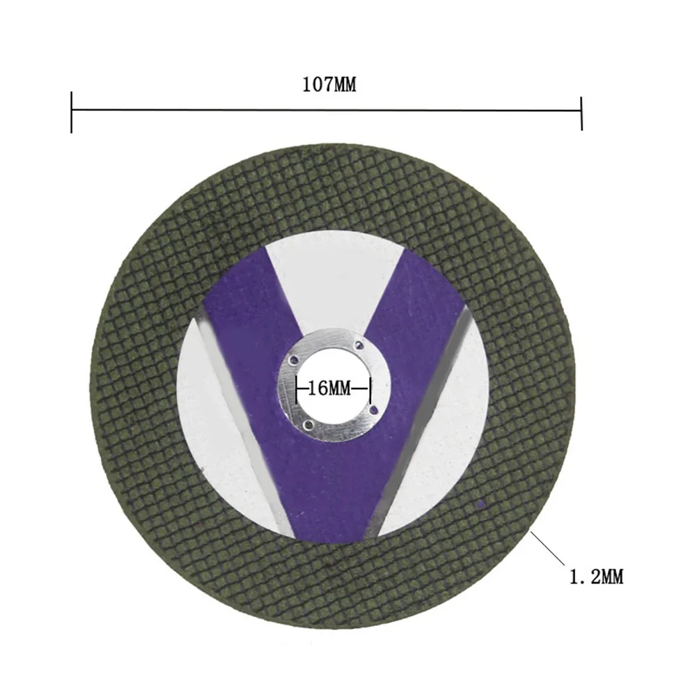 Disque de coupe en métal, meuleuse d'angle, meule, résine, double maille pour machine de découpe, outils électriques, accessoires, 107mm, 5 pièces