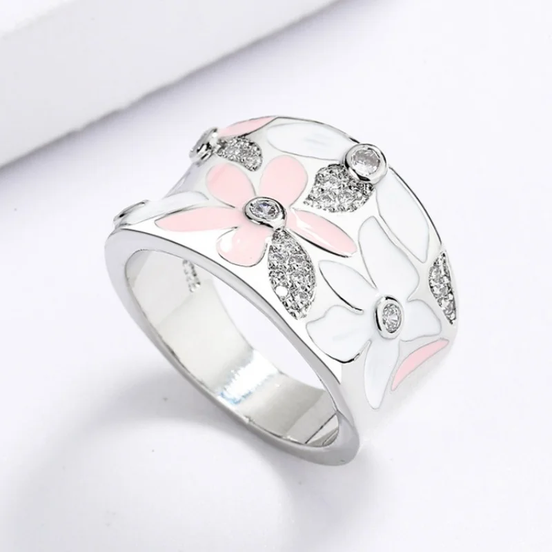 Luxury AAA Zircon Couple Paired Rings for Women Men Flower Crown Proposal Promise Adjustable Rings Wedding Anniversary Jewelry