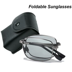 Foldable Men's Polarized Sunglasses Outdoor Photochromic Driving Change Color Sun Glasses Luxury Day Night Vision UV Eyeglasses