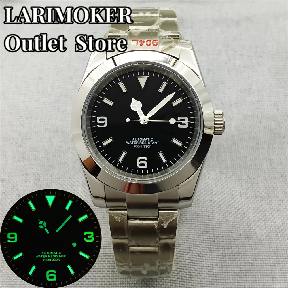 36mm/39mm Automatic Men Watch Stainless Steel Bracelet NH35A MIYOTA 8215 PT5000 Movement Sapphire Crystal Green Luminous Dial