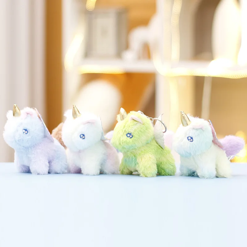 Hot-selling Fashion Unicorn Doll Cute Plush Pony Doll Bag Ornaments Wild Daily Cute Doll Keychain Small Pendant