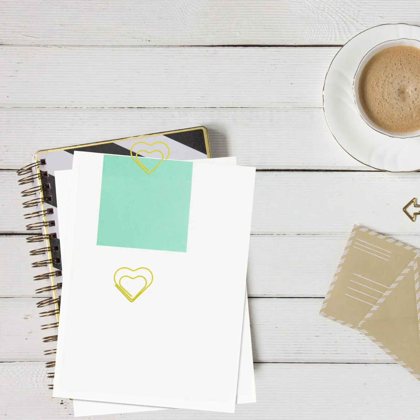 100pcs Heart Fun Paper Clips Note Holder Bookmark Love Paper Clips Office Supplies Desk Accessories