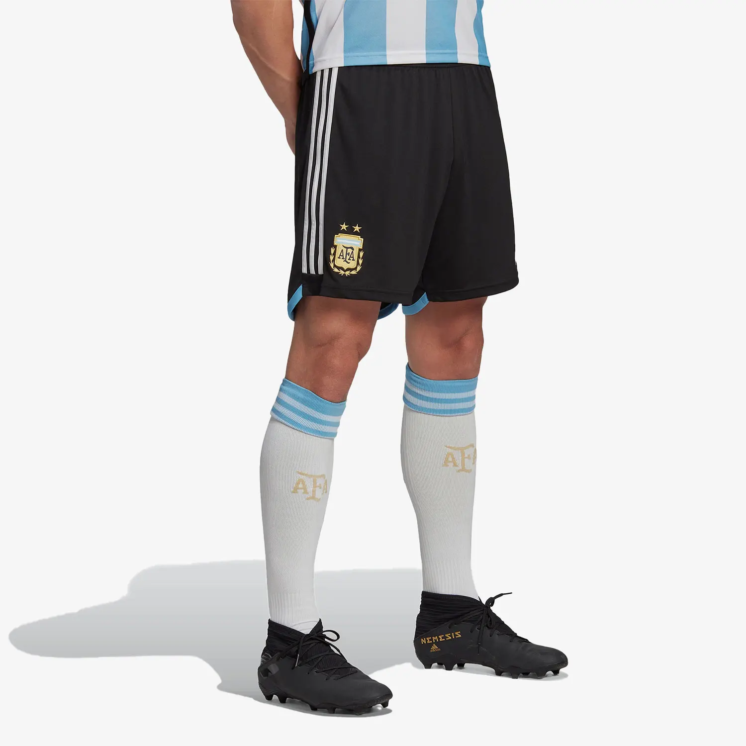 Adidas Autêntico Novo Short de Futebol Masculino da Seleção Argentina para a Copa do Mundo HB9216