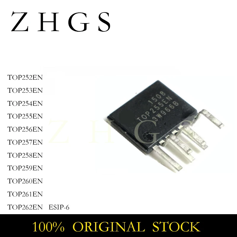 5Pcs TOP252EN TOP253EN TOP254EN TOP255EN TOP256EN TOP257EN TOP258EN TOP259EN TOP260EN TOP261EN TOP262EN TOP258 ESIP-6 IC Chip