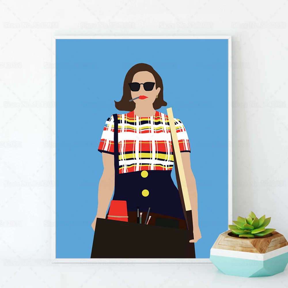 Mad Men-ملصقات بيجي أولسون ، مسلسل تلفزيوني ، لوحة قماشية ، هدية لتزيين الغرفة #3