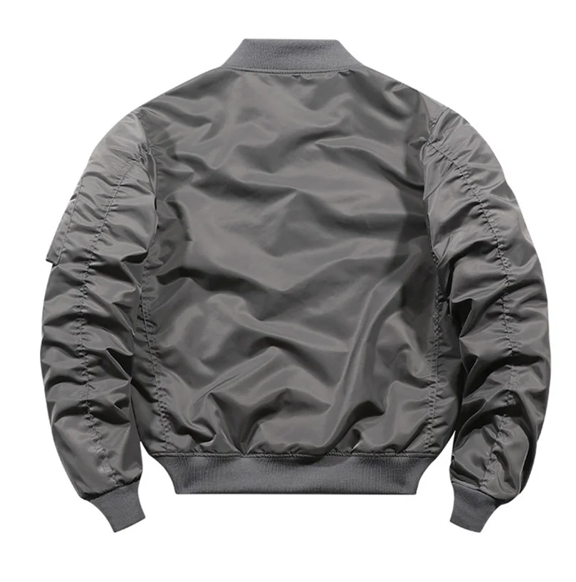Bomber Jacket Men Vintage Motorcycle Military Coat Spring Winter Padded Casual Pilot Male Clothing 4XL 5XLA1