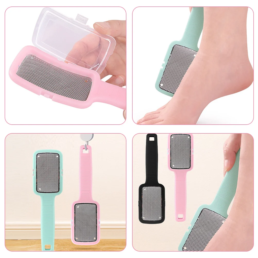 3 قطعة ملفات القدم لإزالة الجلد الميت أداة باديكير متينة مزيل مسامير القدم أداة محمولة للعناية بالأظافر #3
