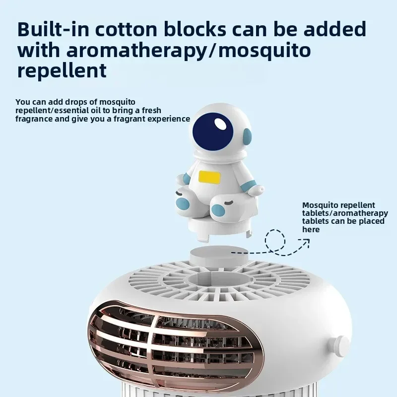 Excellent new Stroller Fan Octopus Handheld Bladeless Fan Can Be Wounded Large Capacity Portable Mini Aromatherapy Small Fan Sha