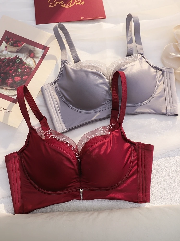 sujetador-rojo-victoria's-ajustable-sin-aro-ropa-interior-de-novia-con-efecto-pu-up-anti-caida-comodo-de-aodon-es