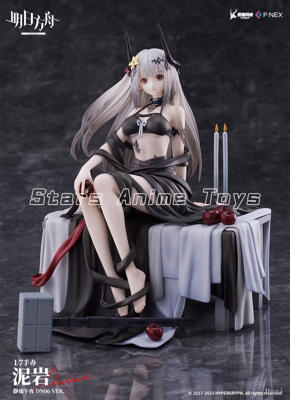 Figurka kolekcjonerska F:NEX Arknights Mudrock Quiet Midnight DN06 1/7, ozdoba animacyjna