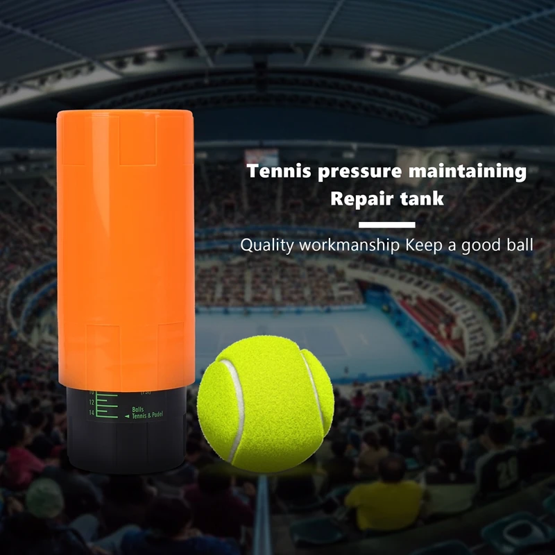Économiseur de balle de tennis, garde le tennis frais et rebondissant comme neuf, orange