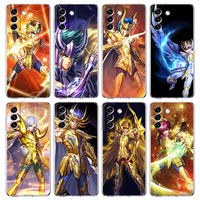 Saint Seiya Knights Of The Zodiac Phone Case for Samsung Galaxy S24 S23 S22 S20 S21 FE Ultra S10 S10E S9 S8 Plus Transparent Bag