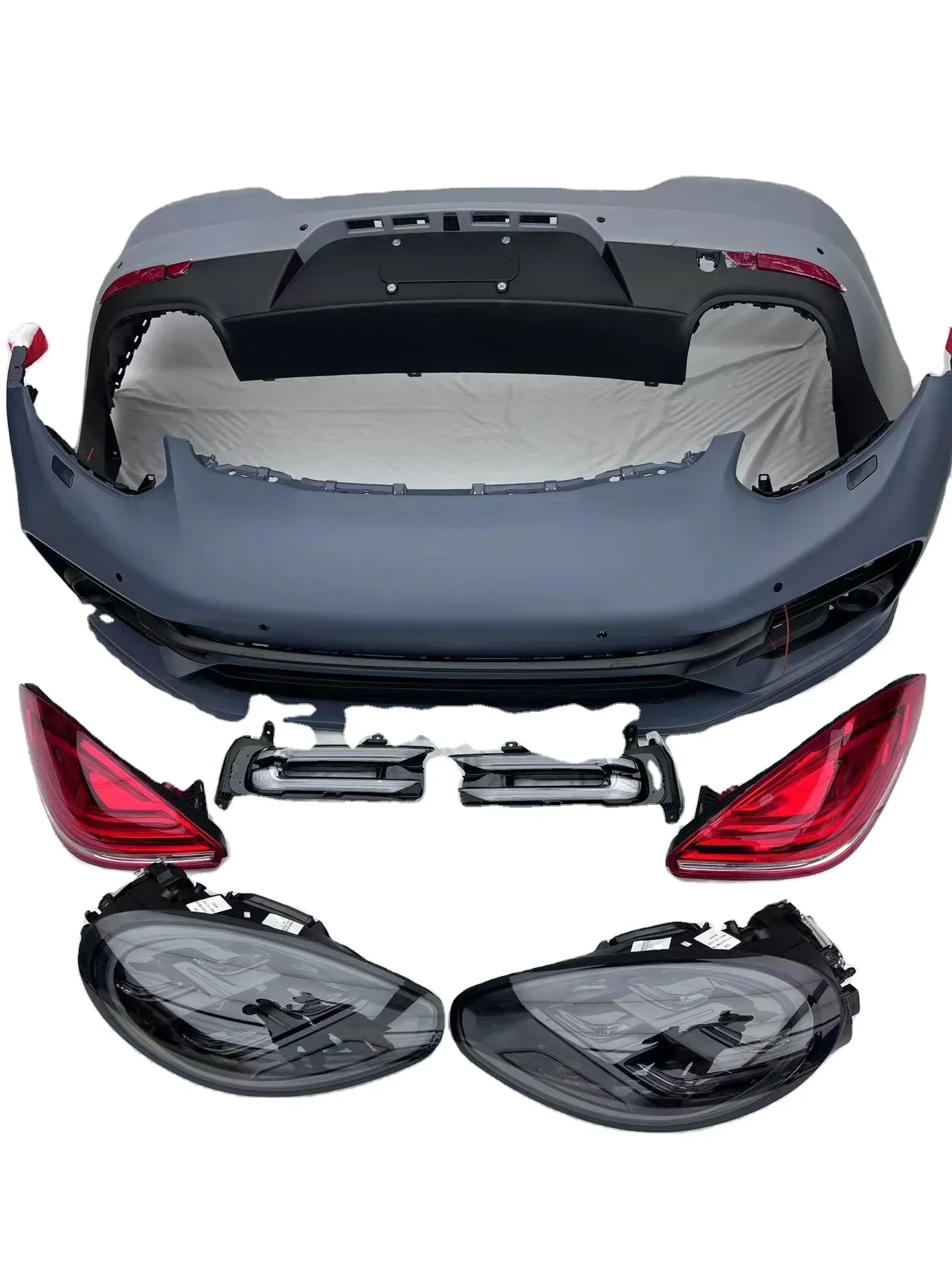 حار بيع لمجموعة الجسم باناميرا لتعديل السيارة من 970 إلى 971 توربو S + PDLS المصابيح الأمامية مصد متين