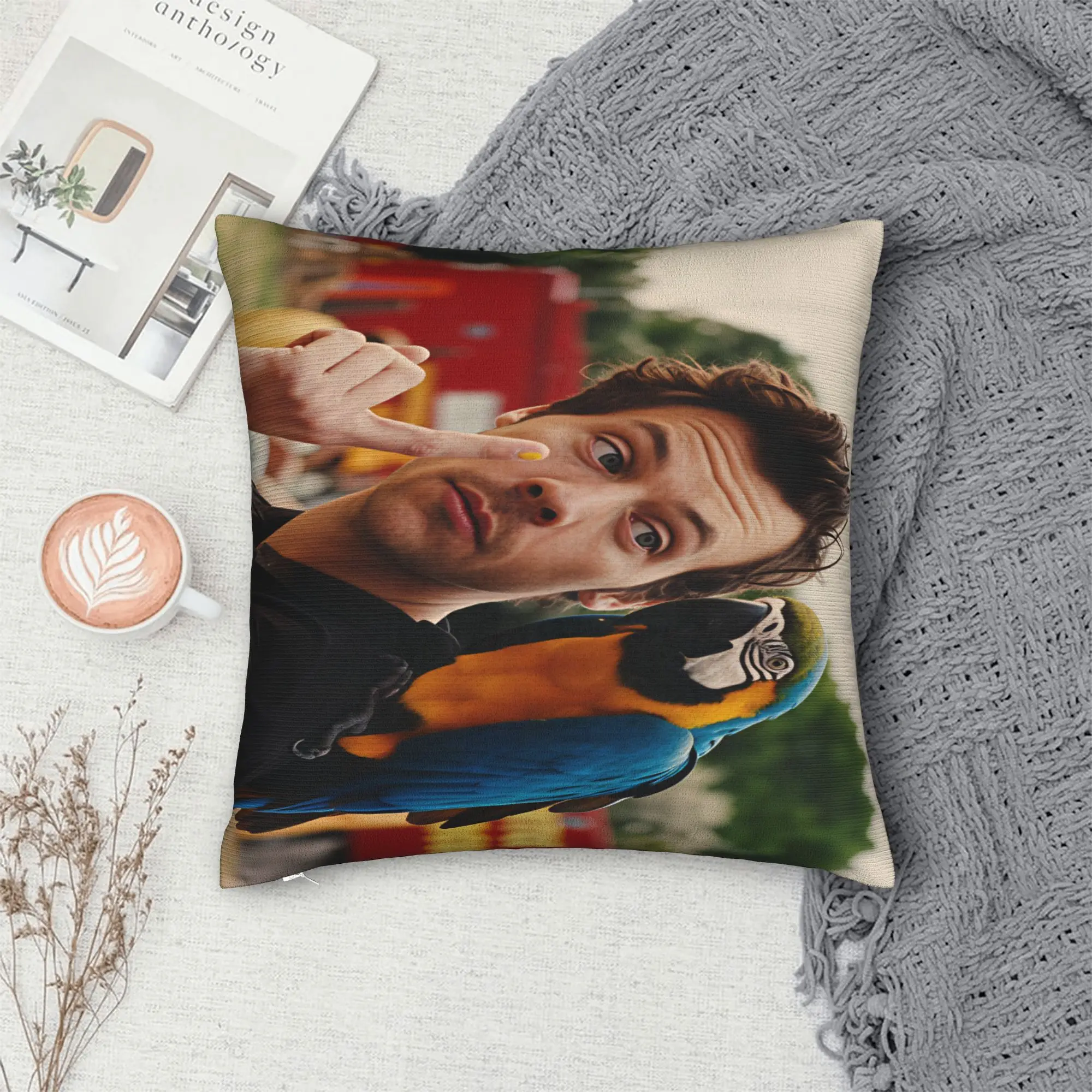 Harrys S-Styles Kiss Al the Time Pillowcases  Retro Trendy Pillow Case For Sofa Home Decor Comfy Pillow Cover