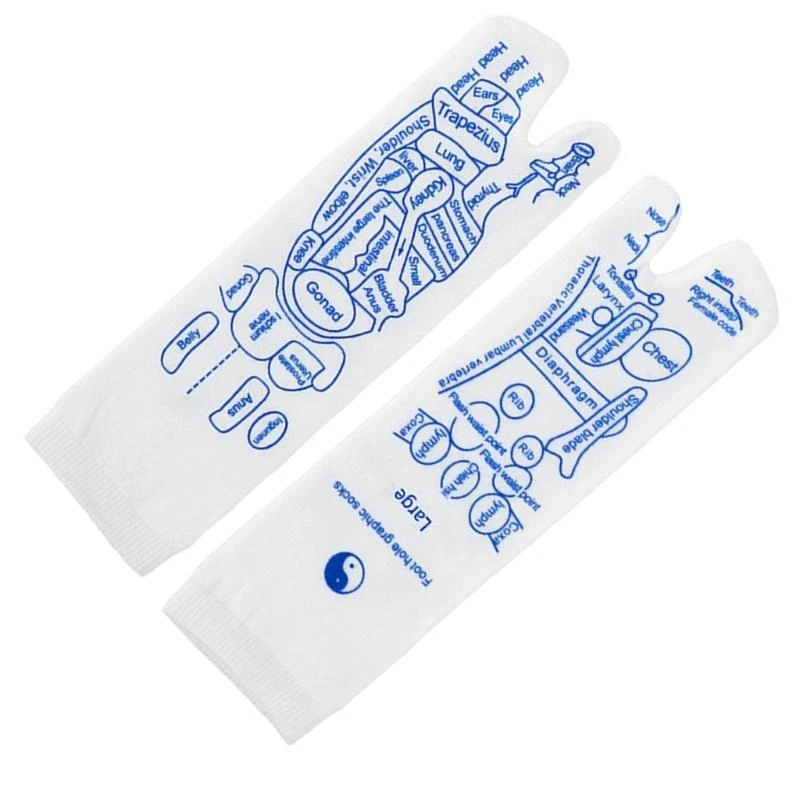 

Q22D унисекс, массажные носки для акупрессуры с 2 пальцами, снимают усталость, снижают стресс, подходят для длительного стояния