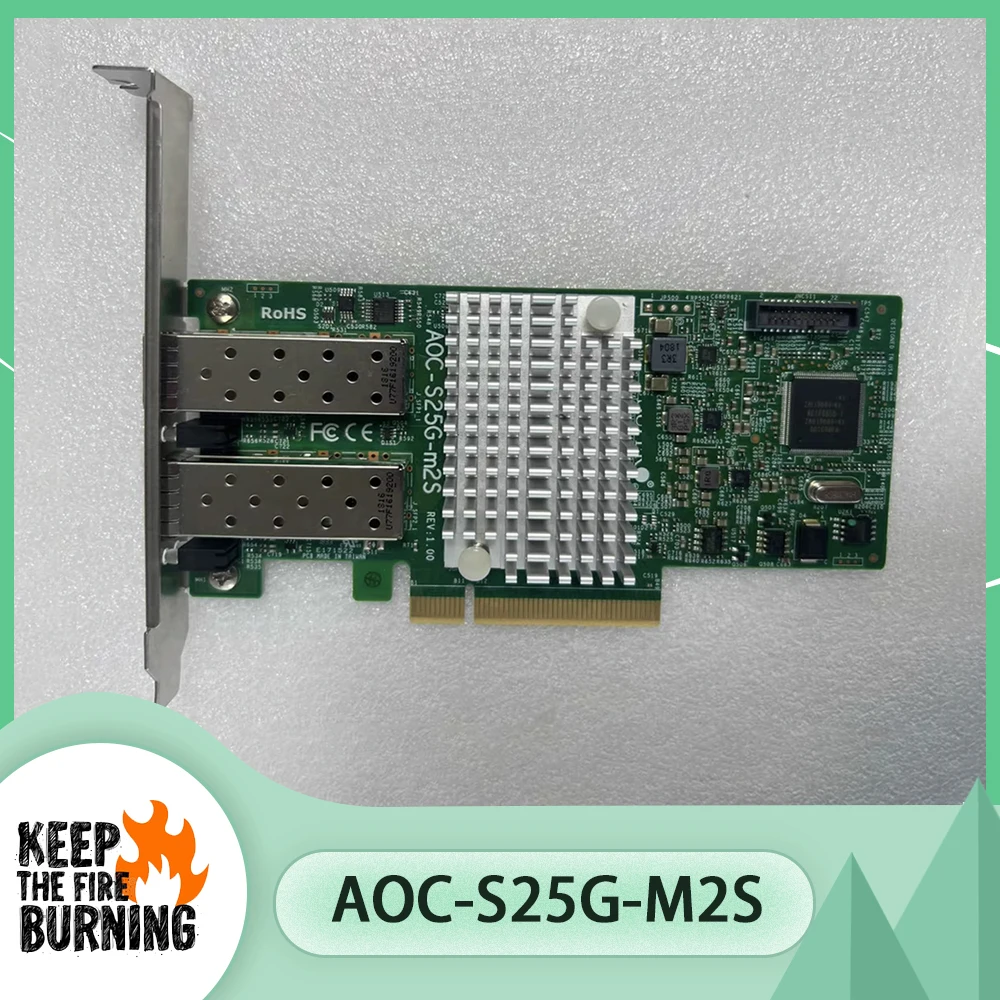 For Supermicro Dual-port 25g SFP +Mellanox CX-40GB Card AOC-S25G-M2S