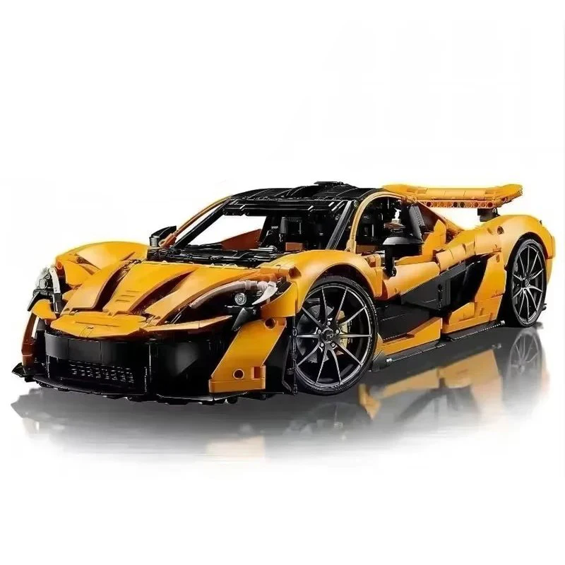 3893-teiliger Technischer Baukasten 42172 P1 Super Rennwagen 1:8 Sportwagen Bausteine Spielzeug-Set Modell Ornament Geschenke für Jungen