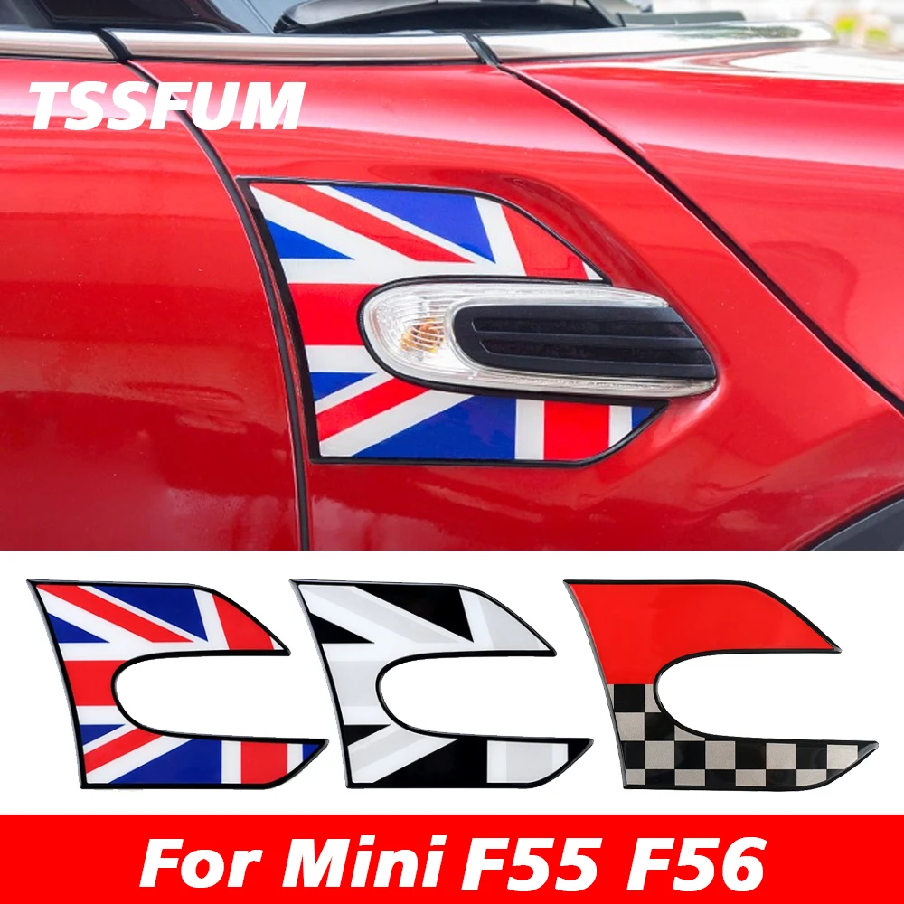 

Union Jack Car Turn Signal Light Fender 3D Decoration Exterior Decals Stickers for Mini Cooper S ONE JCW F55 F56 F57 Accessories