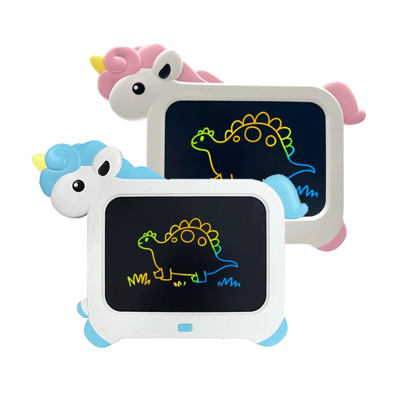 Cartoon Einhorn 8,5 Zoll LCD Schreiben Tabletten Bunte Bildschirm Zeichnung Pad Doodle Bord Spielzeug für Kinder Geschenk L46