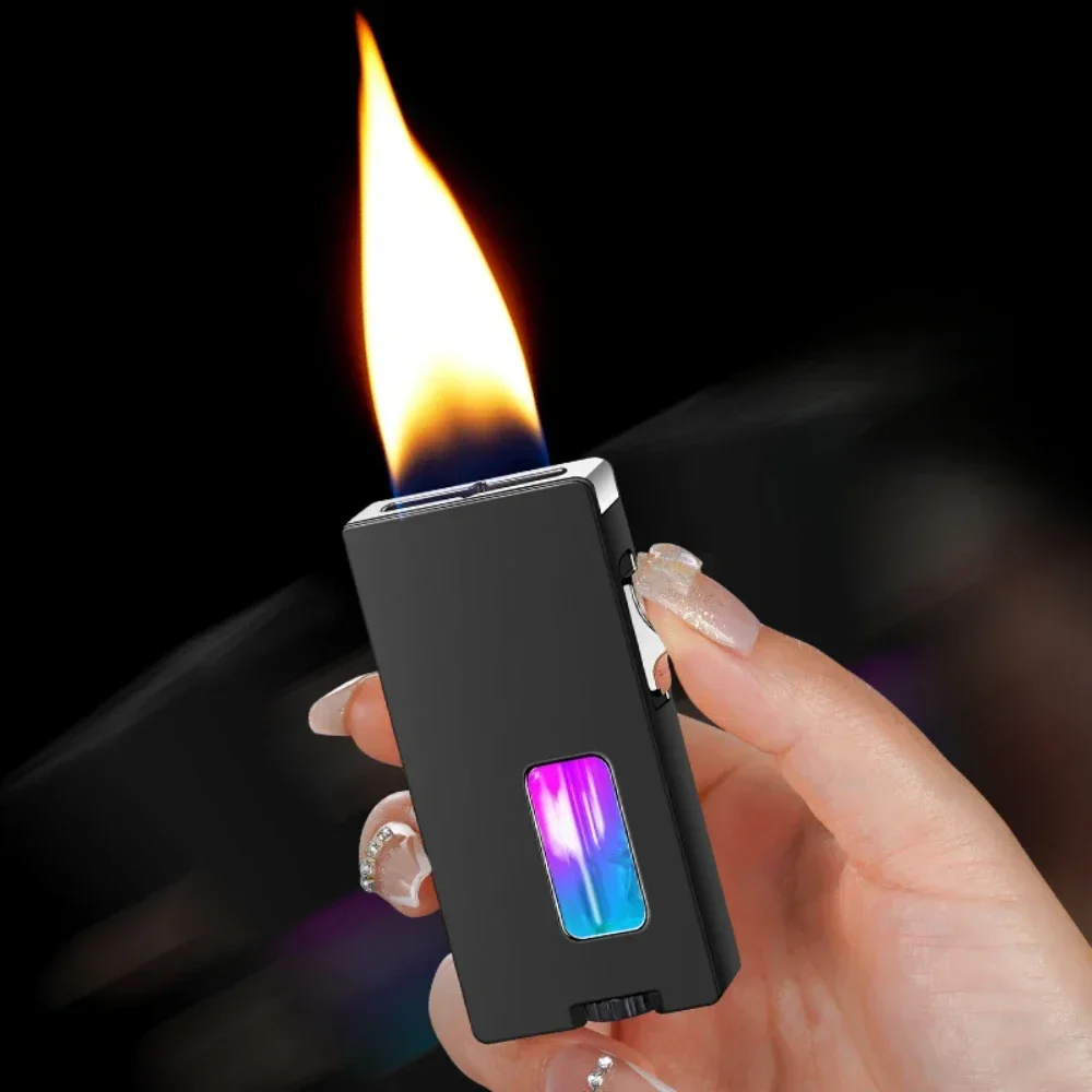 

Super Big Flame Lighter Gravity Induction Igniter Refillable Butane Gas Lighters Smoking Accessories Torch Lighter Encendedor