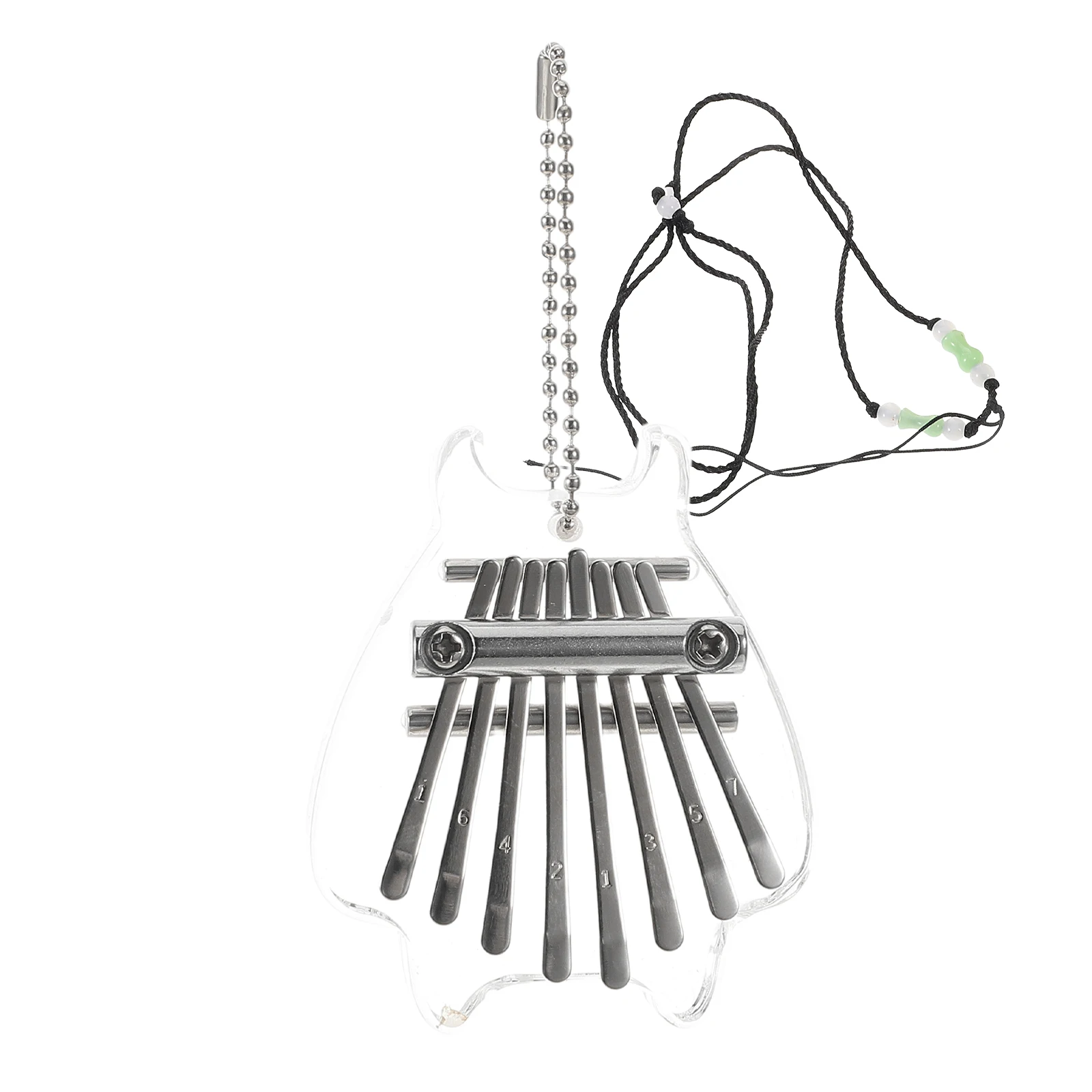 

Thumb Kalimba for Kids Crystal Thump Piano Musical Instrument Hand Clear Finger Acrylic