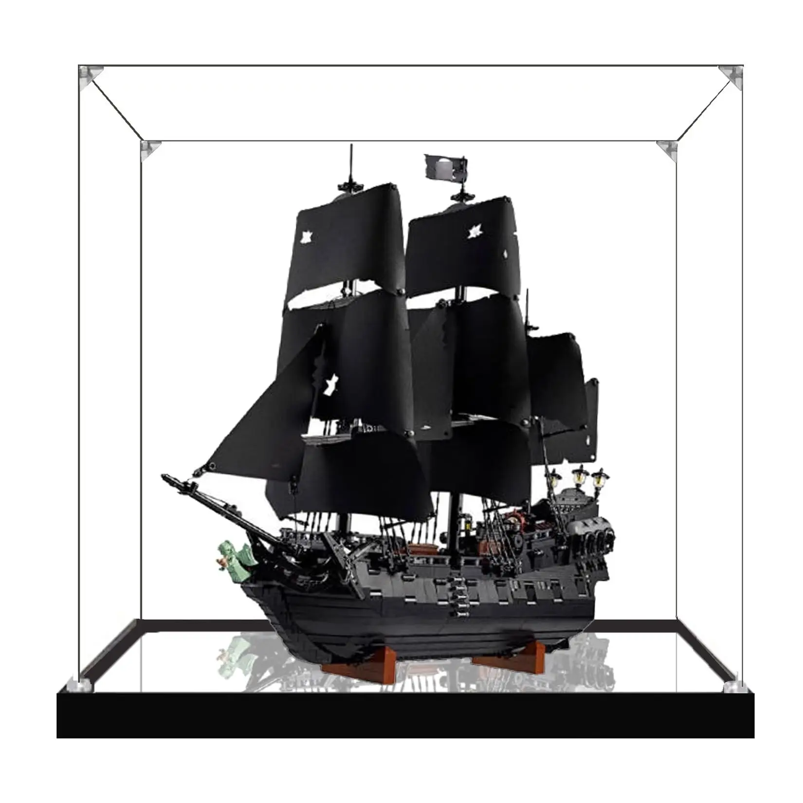 レゴ 10365 ブラックパール海賊船モデル用アクリルディスプレイ