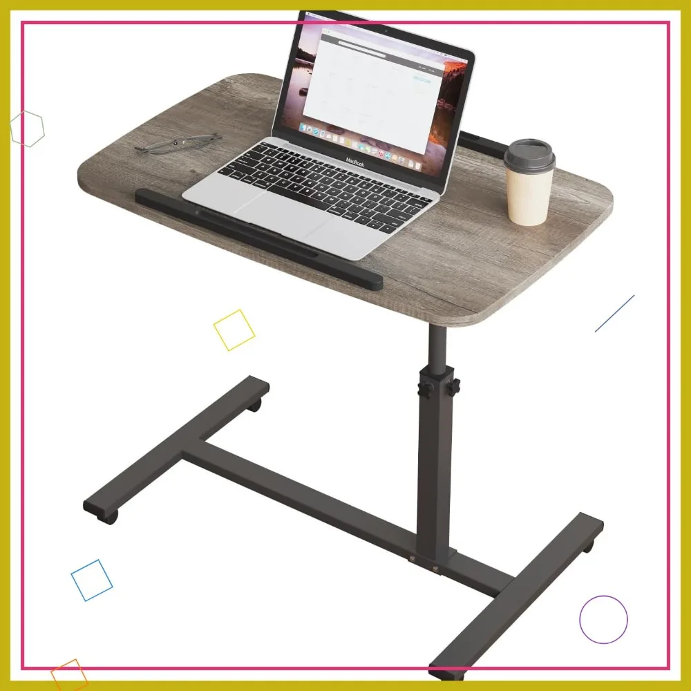 

Регулируемый столик с колесиками Портативная подставка для ноутбука для кровати, дивана, больничного использования