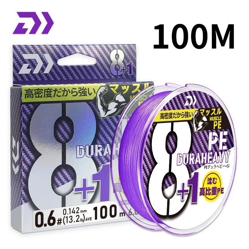 2026 Daiwa X8 Strands Angelschnur 100/150/200M Geflochtene PE Angelschnur Starke Angelschnur Multifilament Langlebige Angelschnur Werkzeug