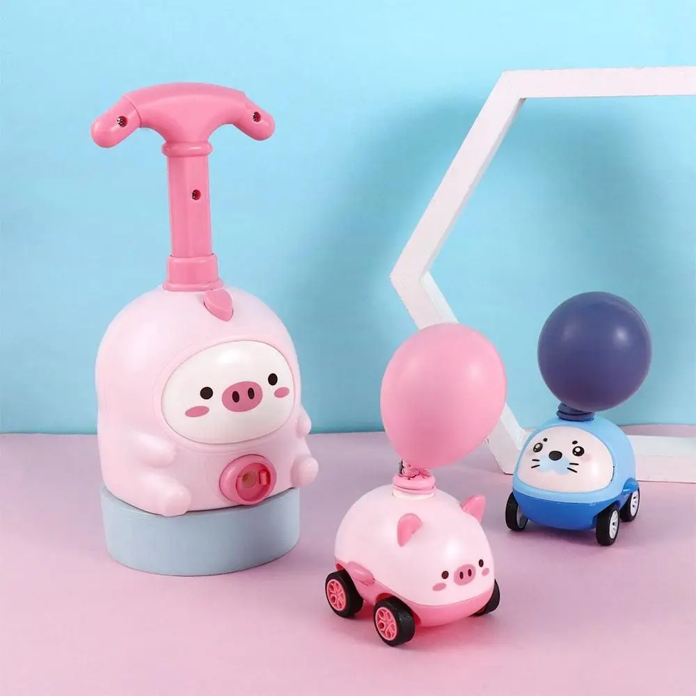 カータワーデザインバルーンランチャーおもちゃ刺激慣性空気推進システム慣性空気力おもちゃ科学おもちゃアヒル