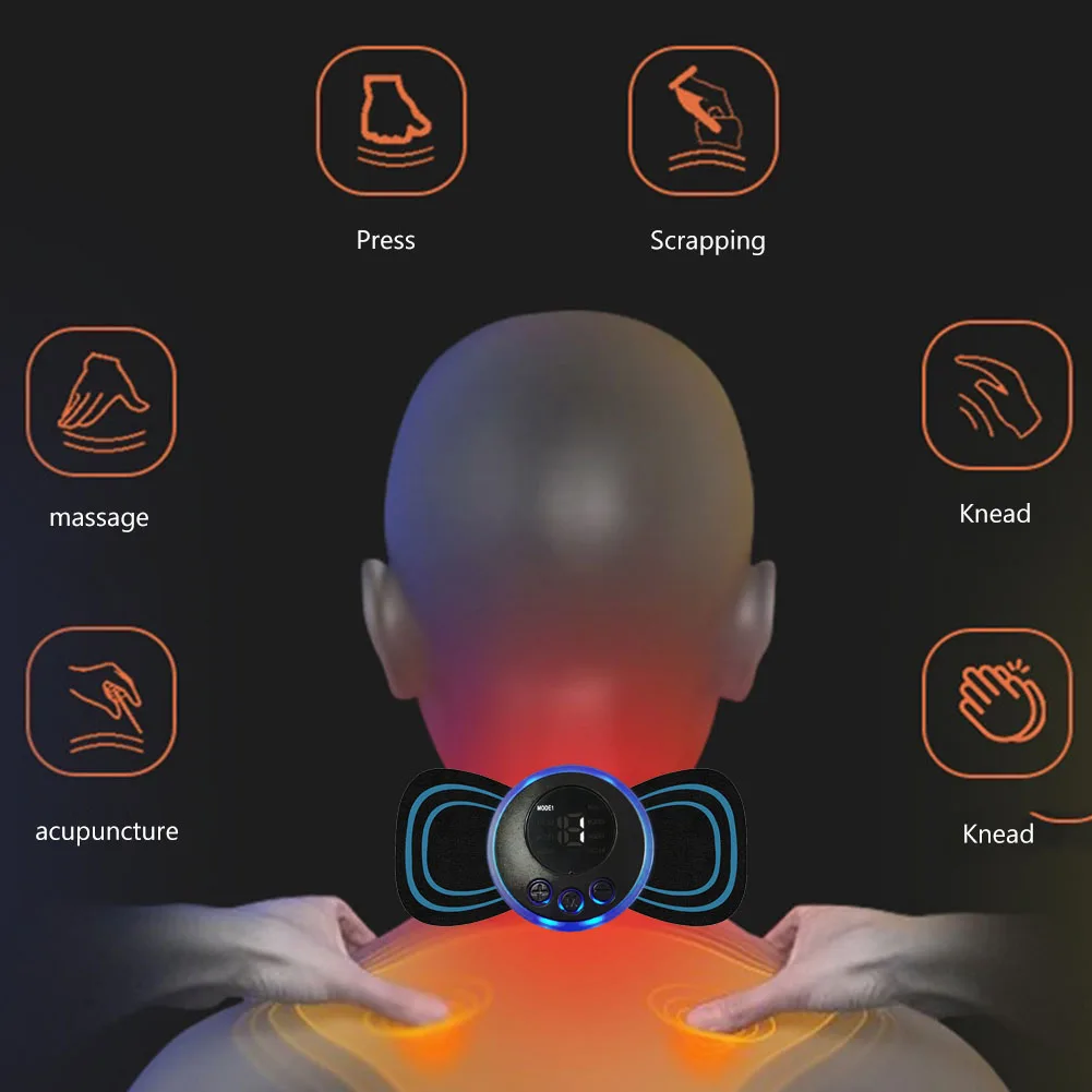 جهاز تدليك الرقبة النبضي المحمول يطلق الإجهاد، جهاز استرخاء الرقبة المنزلي لتخفيف الآلام، خفيف الوزن لغرفة النوم والمكتب المنزلي #3