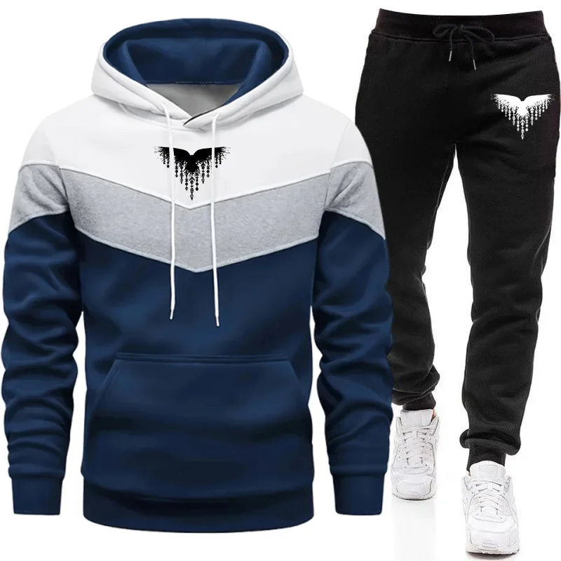 Men's Tracksuit Hoodie Sweatpants Urban Casual Fashion Sportswear Autumn Winter Home Outdoor Comfort Warm Outfit