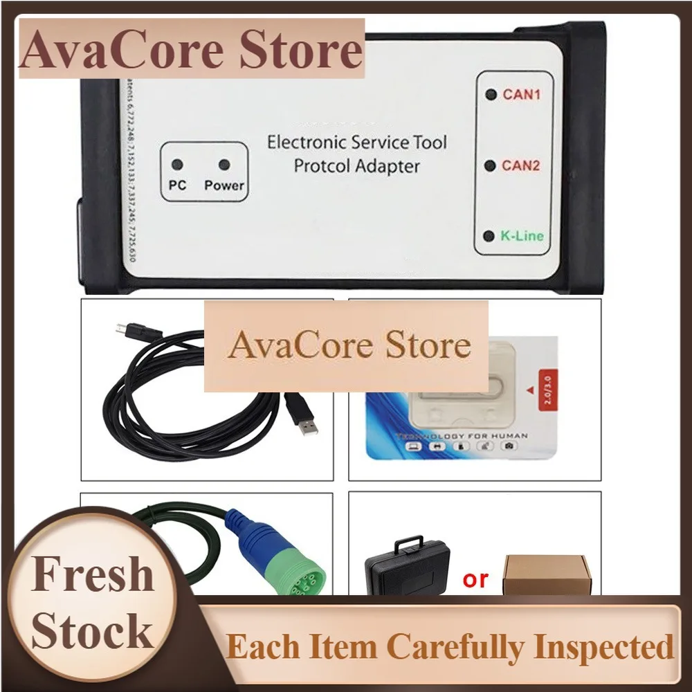 AvaCoreV8.6 OBD Diagnostic Tool Adapter For DPA5 EST Heavy Duty Truck Scanner EST Engineering Level Holland Electronic Service T