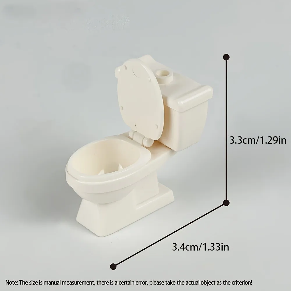 2pcs Toilet Building Block Model, Components for Bathroom Scene Decoration Bathroom Decoration, Children Moc Bricks Toy Parts