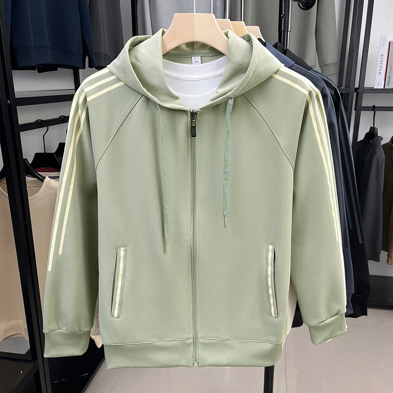 الراقية الأمريكية الوزن الثقيل البلوز البلوز سترة الرجال الربيع/الخريف العلامة التجارية الجديدة العصرية فضفاضة مقنعين رداء علوي غير رسمي