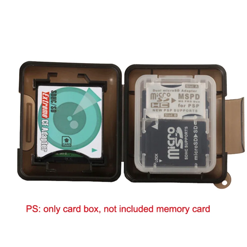 New Water Resistant Micro SD Card Holder SDXC Storage Holder Memory Card Case Protector Box 10 Solts for SD SDHC SDXC Micro SD