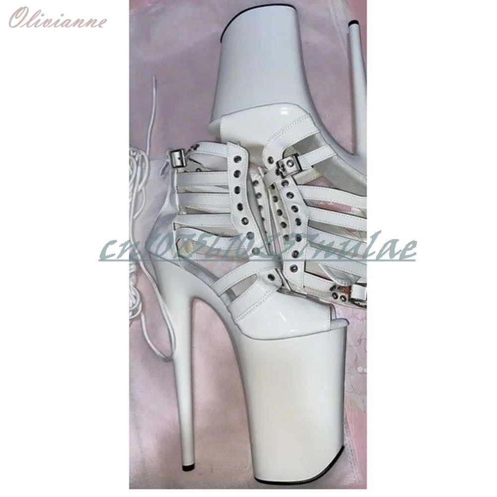 Dance Cross Tied Hollow Design Sandals Shiny Stiletto High Heel Platform Dancing Fashion Women Shoes 2026 Sexy Women Dance Shoes