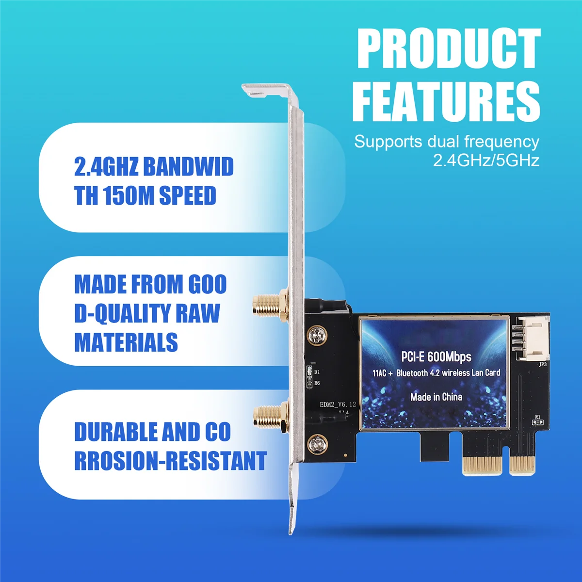 

【Limited-Stock!】PCI E WiFi Card