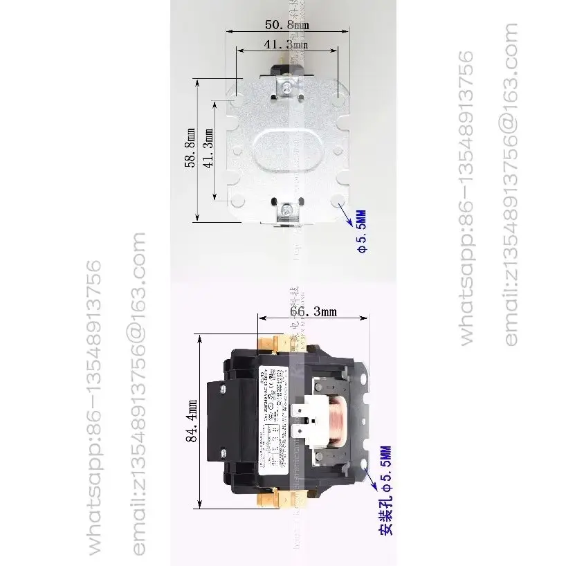 

HCC-2XU04BB Three-layer isolated display cabinet, AC contactor, bipolar 208-240V