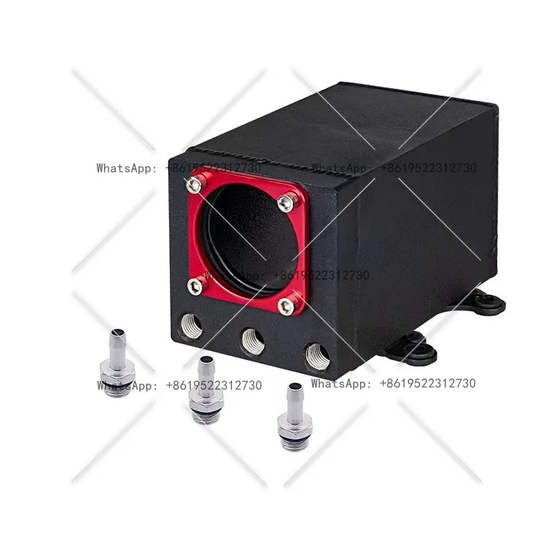 High-Quality 60mm External 044 Fuel Pump Racing Tank Black Billet Aluminum Oil Catch Can Single Fuel Pressure Regulator Tank OCT