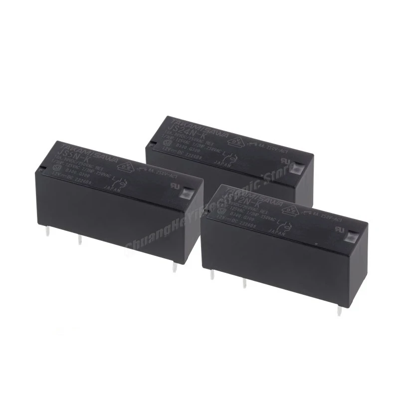 Relay JS-5N-K JS-12N-K JS-24N-K JS5N-K JS12N-K JS24N-K one set of Normally Open Contacts Relay  5 pins 10A Highly Sensitive.