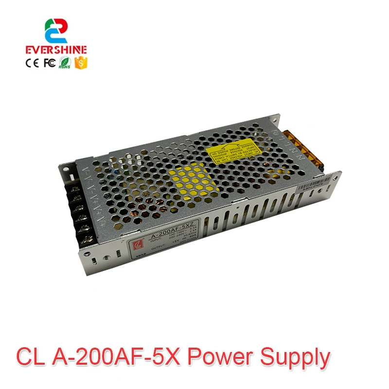 

CL A-200AF-5X 5V 40A 200W led full color display special ultra-thin switch power supply