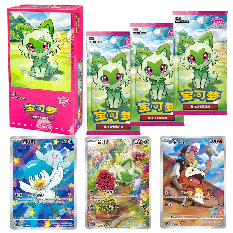 4/40Pcs Original Pokemon Trading PTCG Cards Chinese Scarlet&Violet Collected 151 Trip Open From Eternity Booster Pack Child Gift