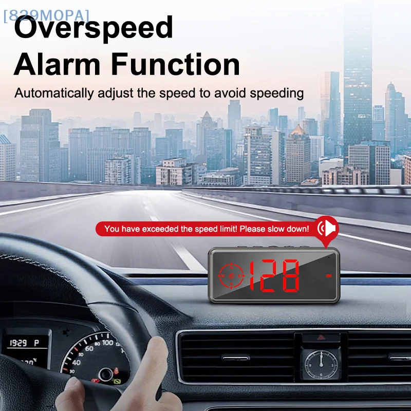 

Car Digital Speed Head Up Display Universal Speedometer HUD GPS Compass Speed Measurement Indicator For Truck Vehicles USB Power
