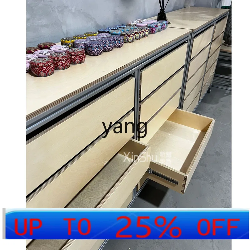 

LH solid wood integrated shelf display dining side cabinet living room storage chest cabinet