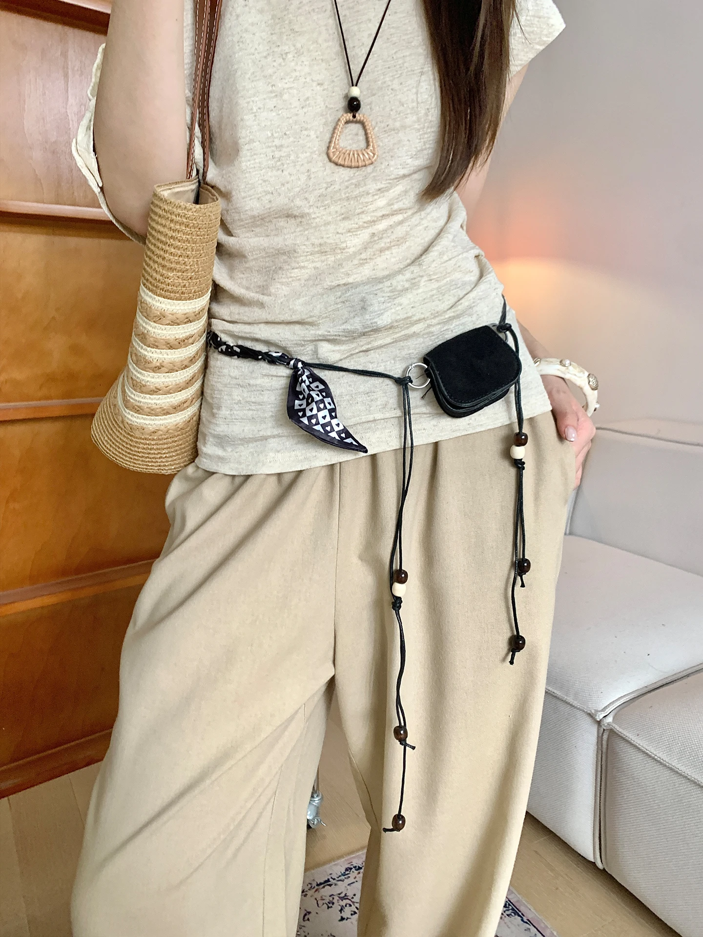 ผ้าพันคอไหมทอมือสไตล์วินเทจ กร - Women Bags Jeans บทวิจารณ์และราคา