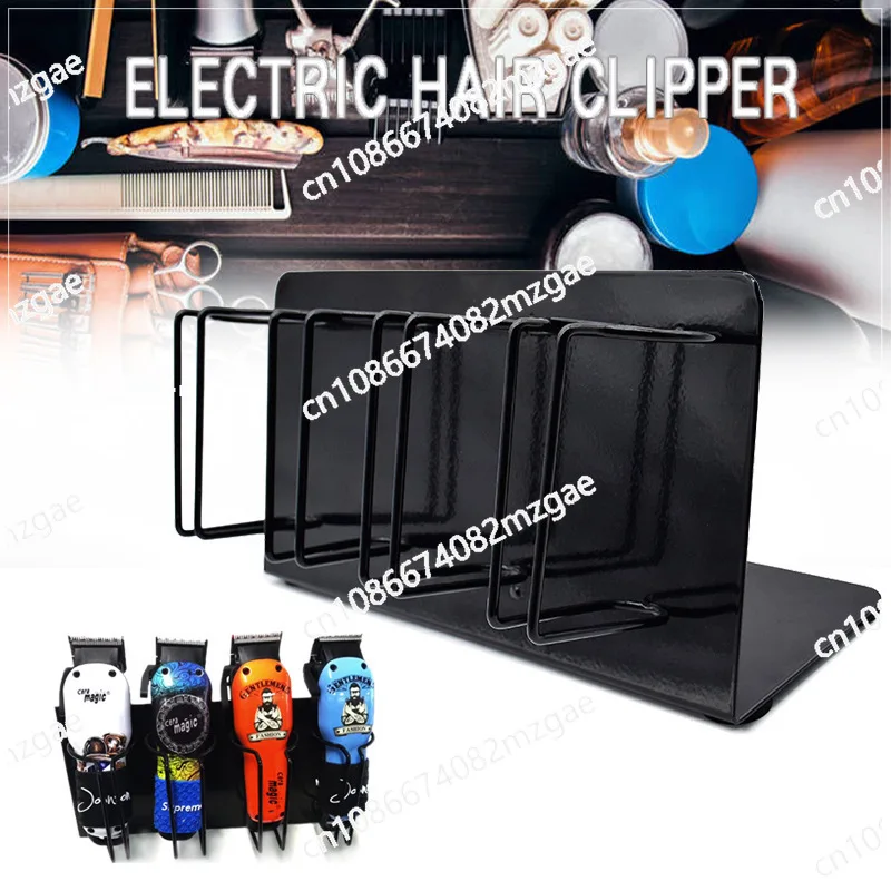 Tools: Electric Clippers, Hanging Racks, Haircut Storage Racks, Stainless Steel, All Black